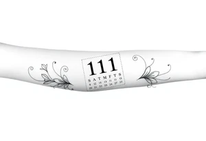 A calendar with 11th March tattoo idea