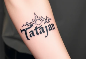 Name Tatayana tattoo idea