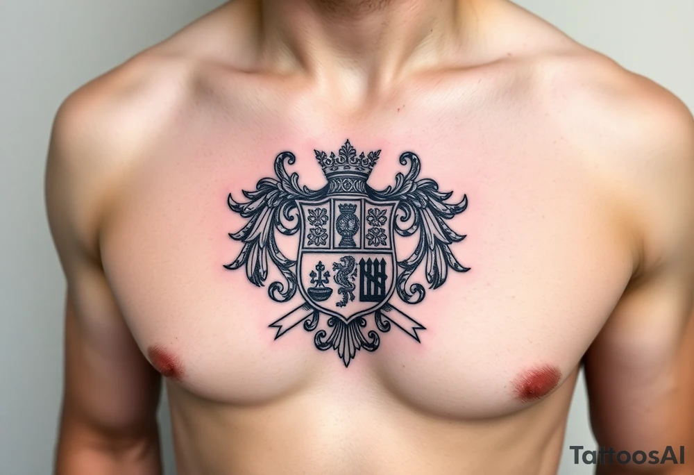 Smith, Irish family crest very intricate tattoo idea