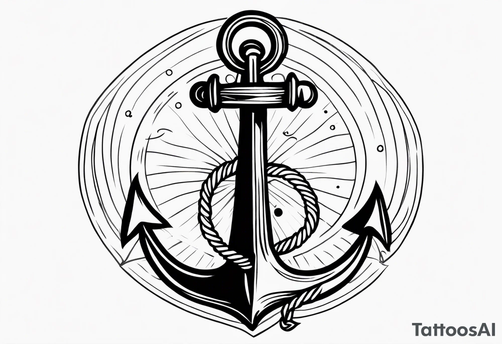 anchor old school vintage tattoo idea