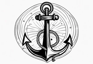 anchor old school vintage tattoo idea