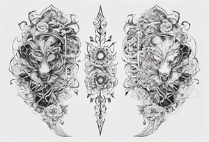 Fine line tattoo which will wrap around ankle horizontally which is larger in the centre tattoo idea
