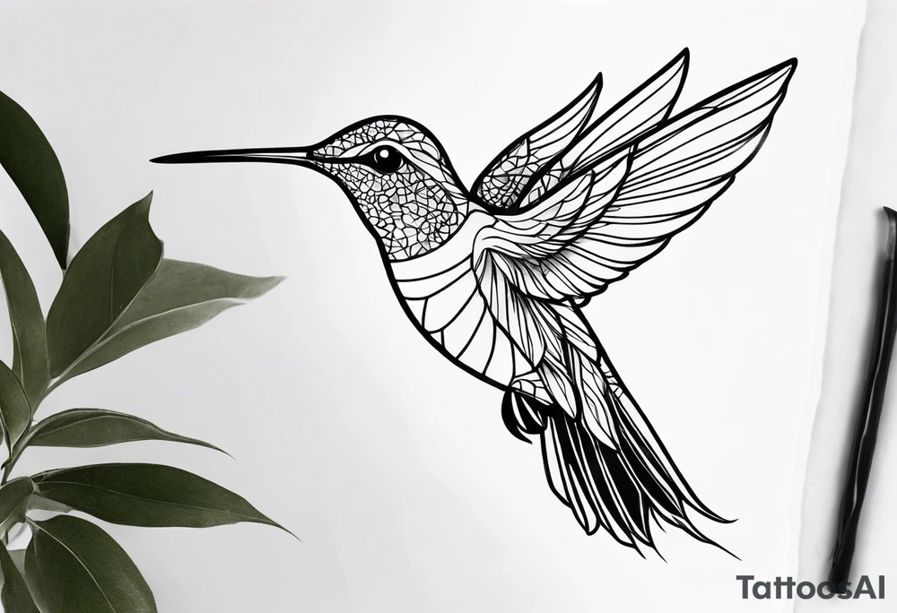 Hummingbird Flight tattoo idea