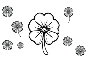 4 leaf clover tattoo idea