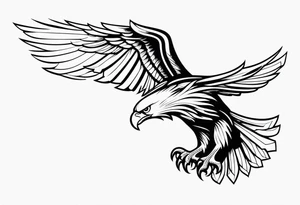 Eagle carrying sword tattoo idea
