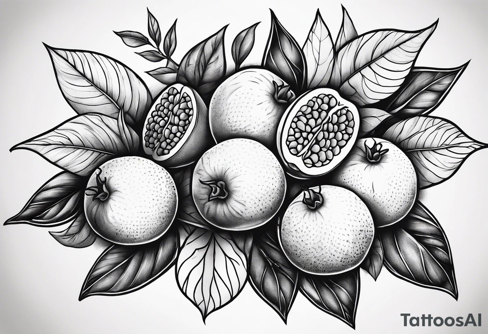 Pomagranate tattoo idea