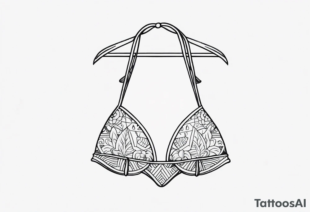 Bikini tattoo idea