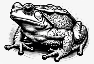 Toad with nunchaku tattoo idea