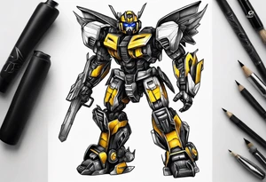 Bumblebee transformer tattoo idea