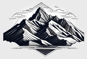 Himalaya mountain range Nepal tattoo idea