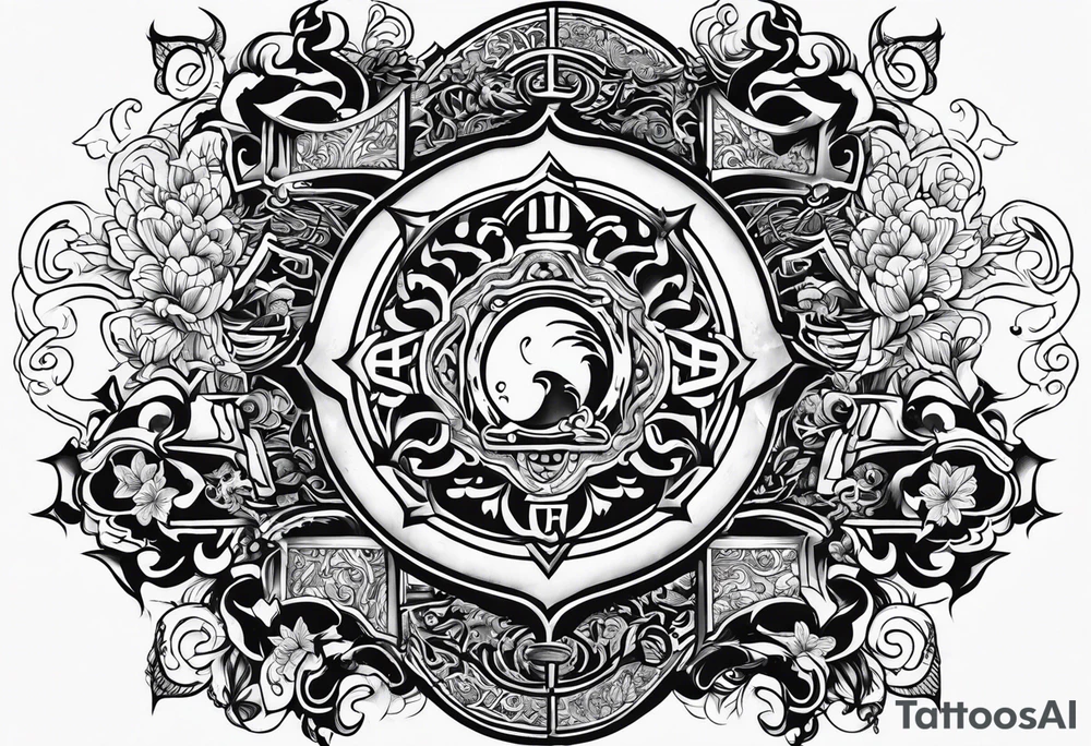Japanese scripture tattoo idea