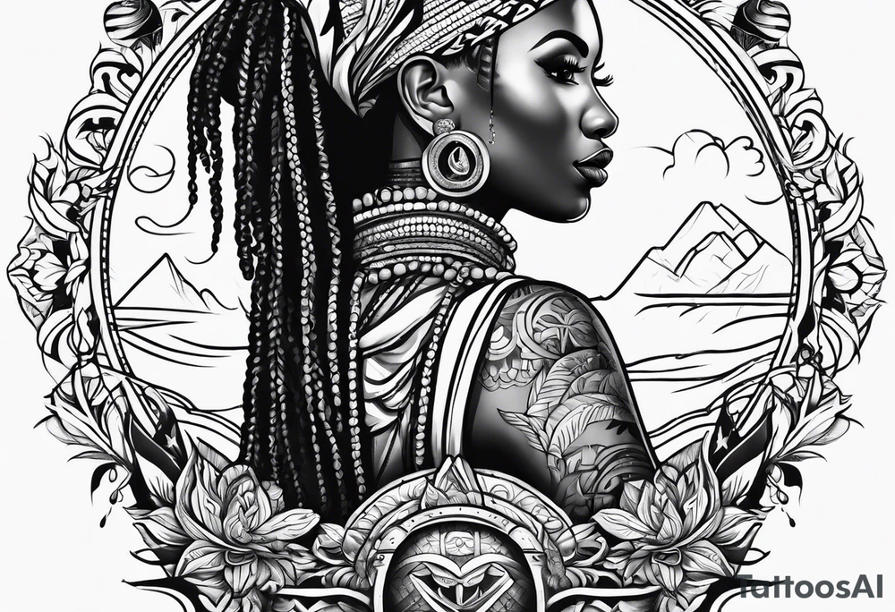 Jamaican culture tattoo idea