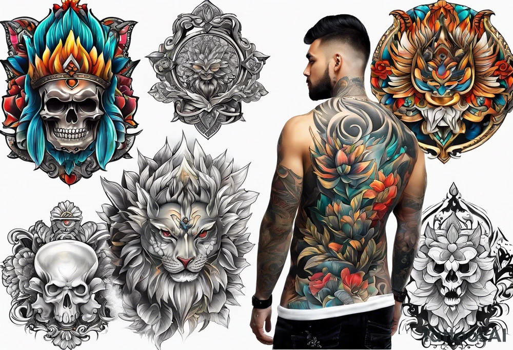 Full back tattoo body tattoo idea