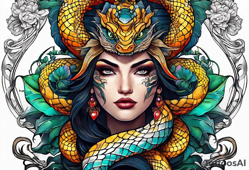 serpent tattoo idea