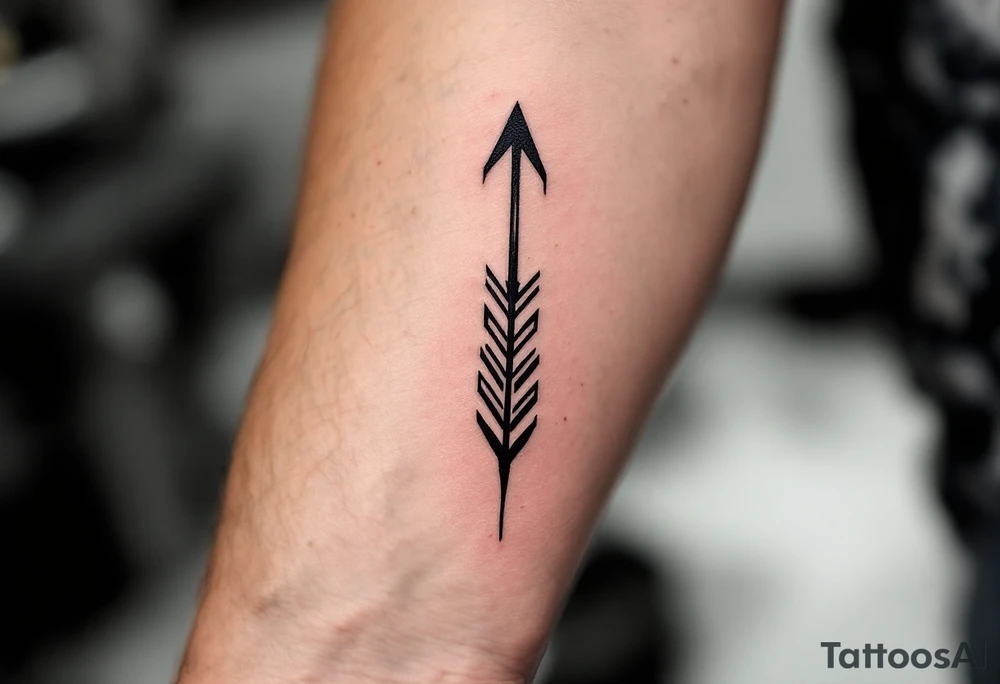 Japanese arrow tattoo idea