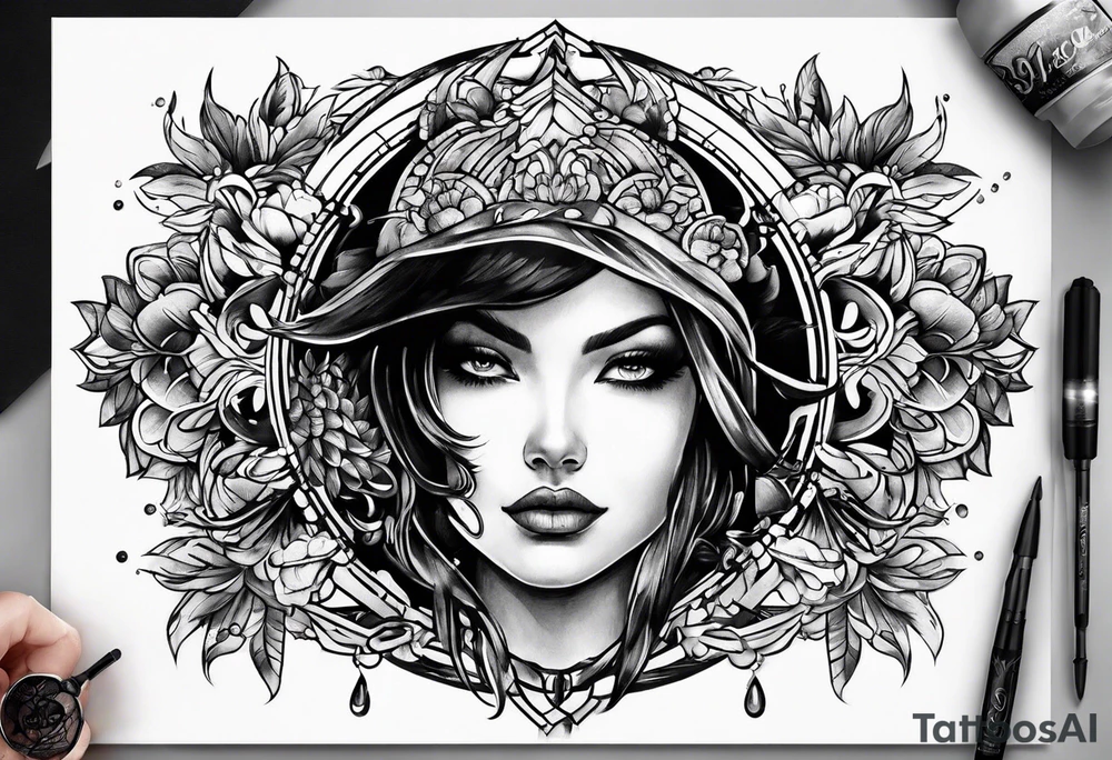 L and R tattoo idea