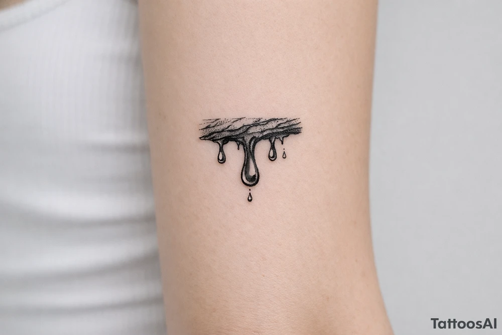 tree sap dripping from bark tattoo tattoo idea