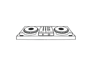 DJ decks tattoo idea