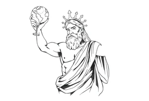 Greek god atlas, holding up the world tattoo idea