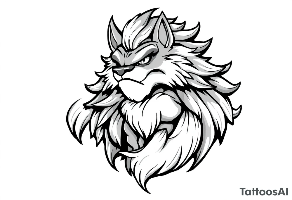 furry cartoon fursona ANTHROPOMORPHIC HUMAN masculine buff tattoo idea