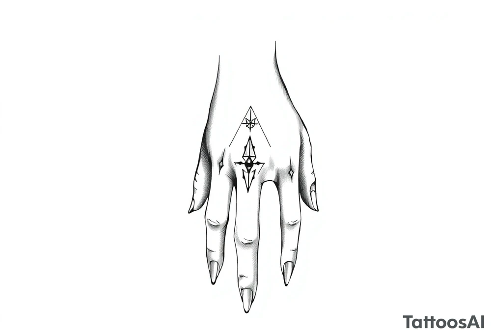 anime girl simple hand tattoo tattoo idea