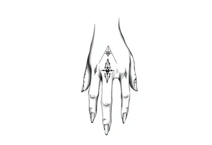 anime girl simple hand tattoo tattoo idea