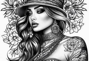 full sleeve canvas tattoo idea
