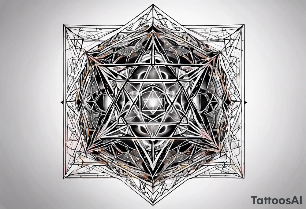 Metatrons cube tattoo idea