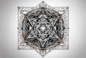 Metatrons cube tattoo idea