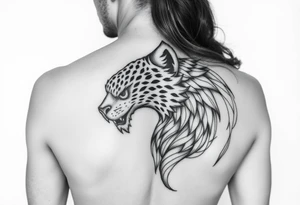 Freya nordycka bogini piękny tatuaż skrzydła klatka piersiowa pomysł tattoo idea