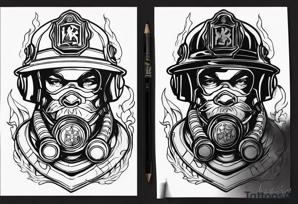 fireman tattoo idea