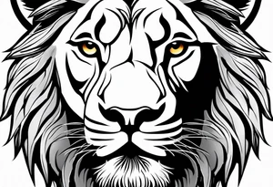 Lion with scar face tattoo idea