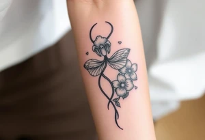 I want a tattoo of the Lilith sygil surrounded by the state flowers of Florida Georgia Texas and Tennessee. tattoo idea