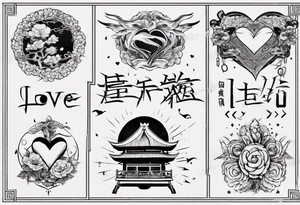 love bed tattoo idea