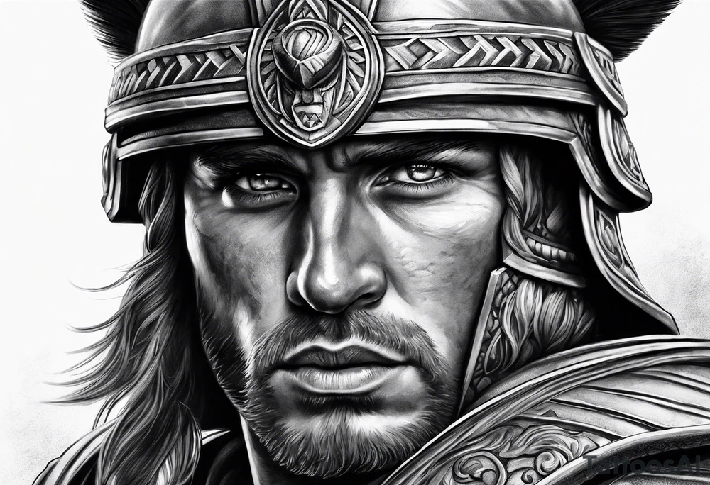 micro realism roman soldier roman art oscar akermo tattoo idea