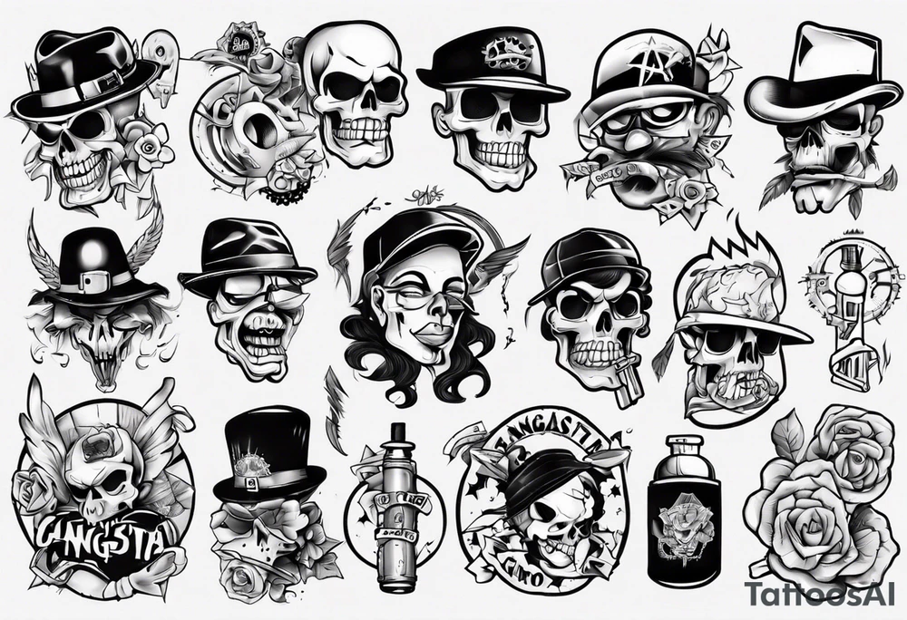 gangsta tattoo idea