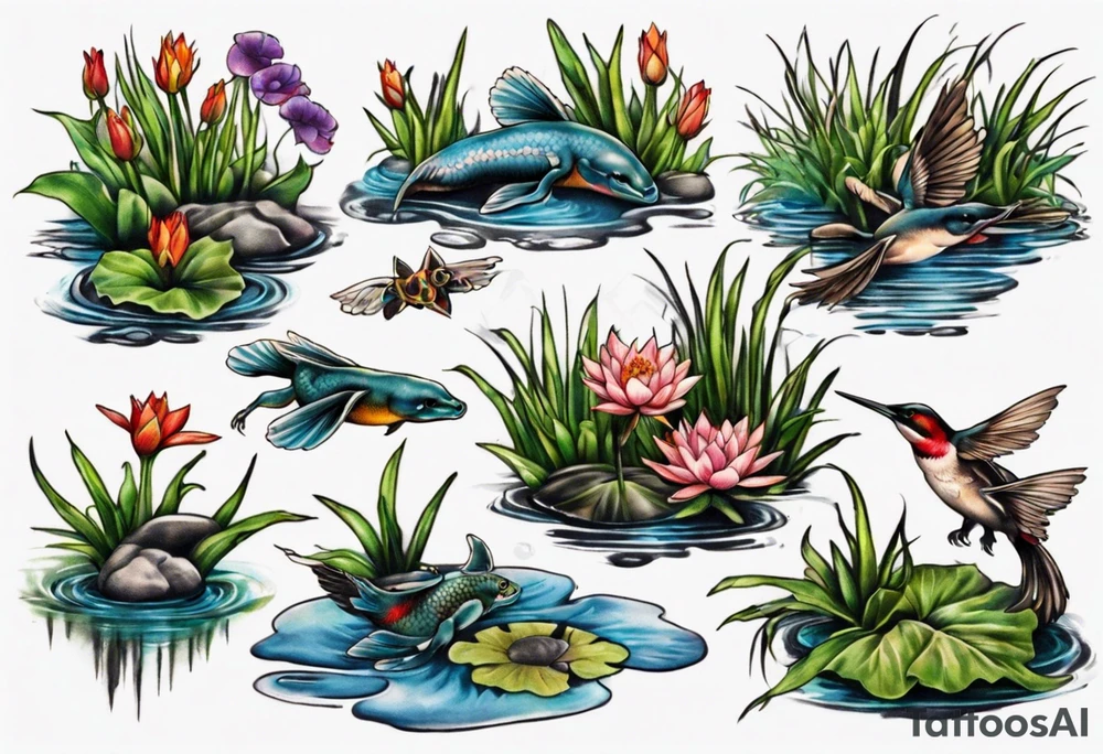 pond tattoo idea