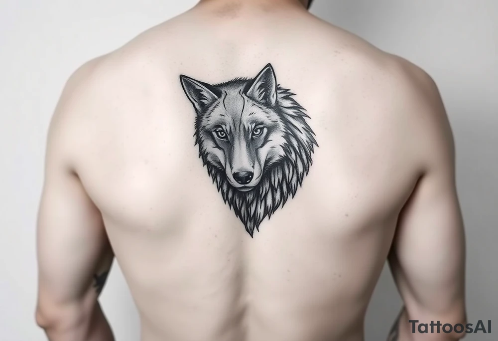 wolf tattoo on the forearm tattoo idea