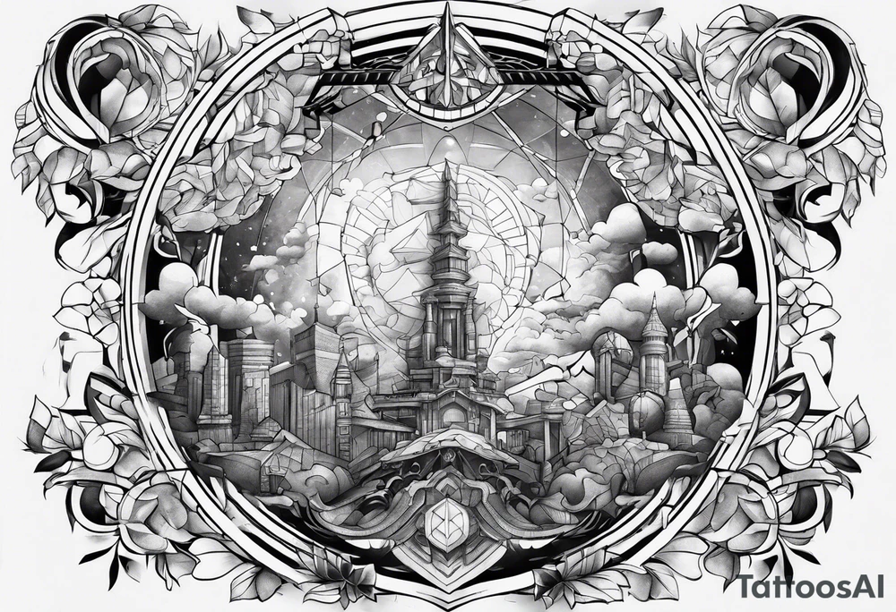 atlas holding world up tattoo idea
