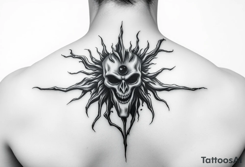 the dark despair of living with bipolar disorder tattoo idea