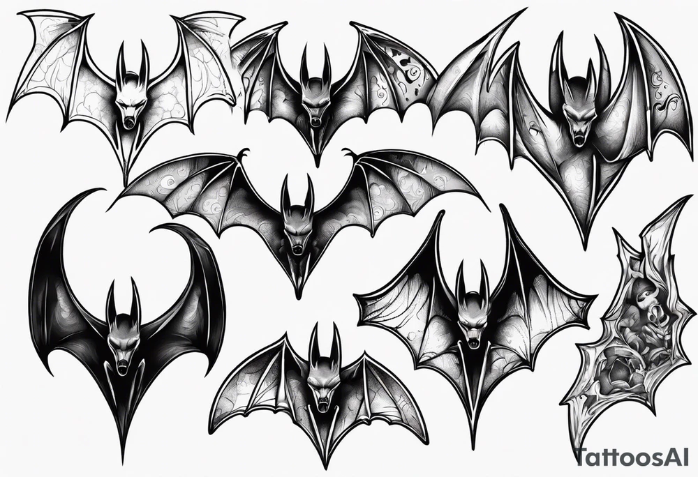 bat
 hallucinating tattoo idea