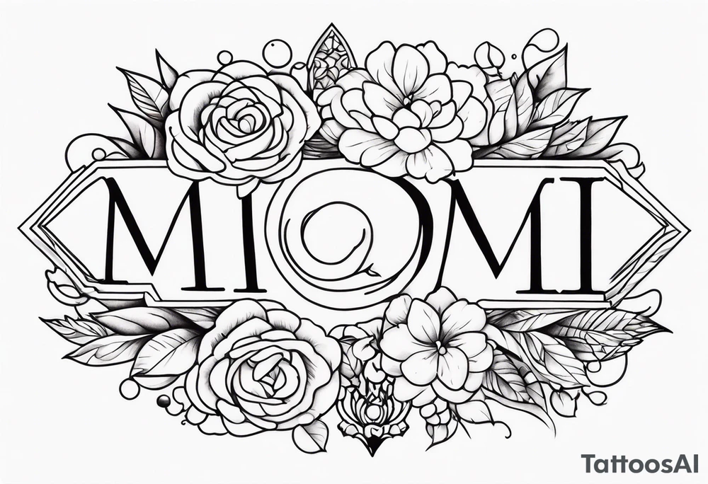 “mom” tattoo idea