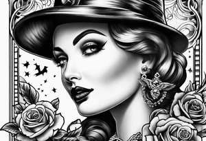 1940's spooky tattoo idea
