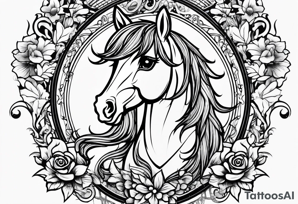 Goth my little pony tattoo idea
