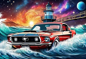 Muscle mustang 
Fast planes
Fast cars
Ocean
Galaxy 
Stars 
Lighthouse tattoo idea