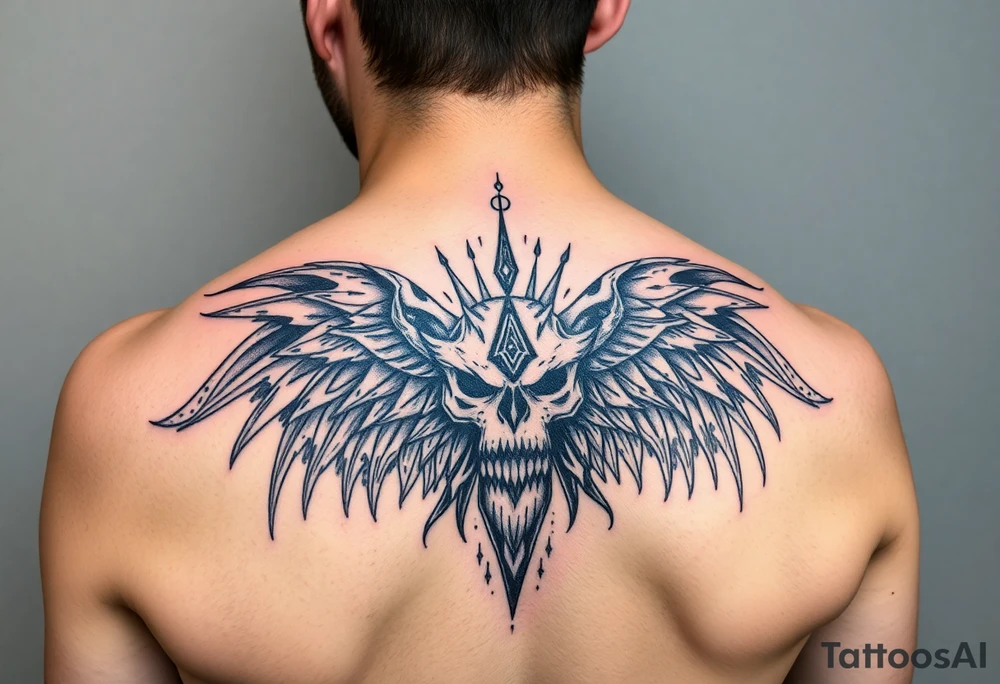 Black ink with small detals tattoo idea