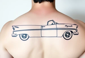 1956 Plymouth Belvedere and shading tattoo idea
