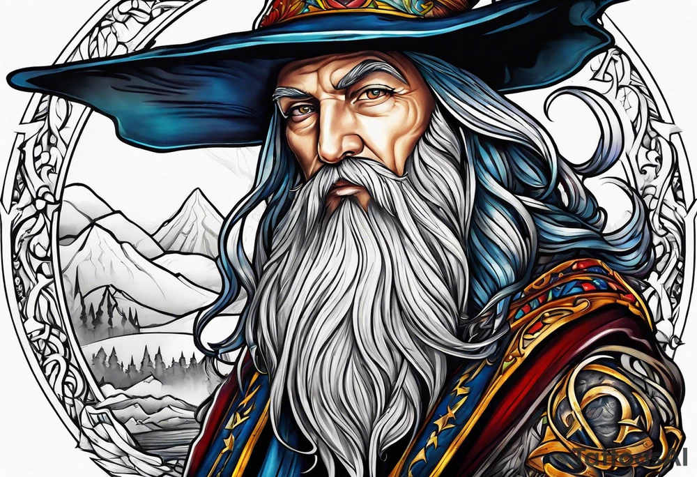 Wizard tattoo idea