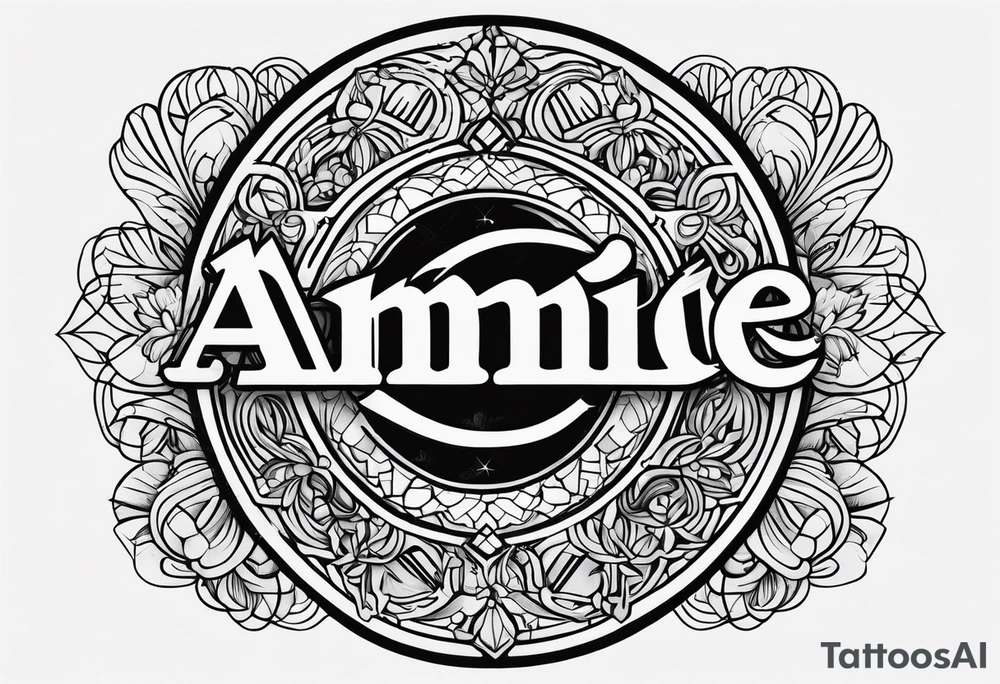 The name Annie tattoo idea