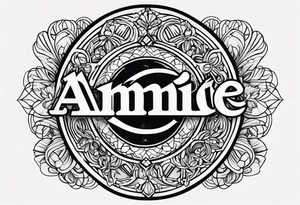 The name Annie tattoo idea
